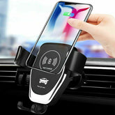 Wireless Fast Car Charger Mount Holder Stand Automatic Clamping Charging